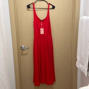 NWT Quince Tencel Jersey Fit & Flare Dress - M